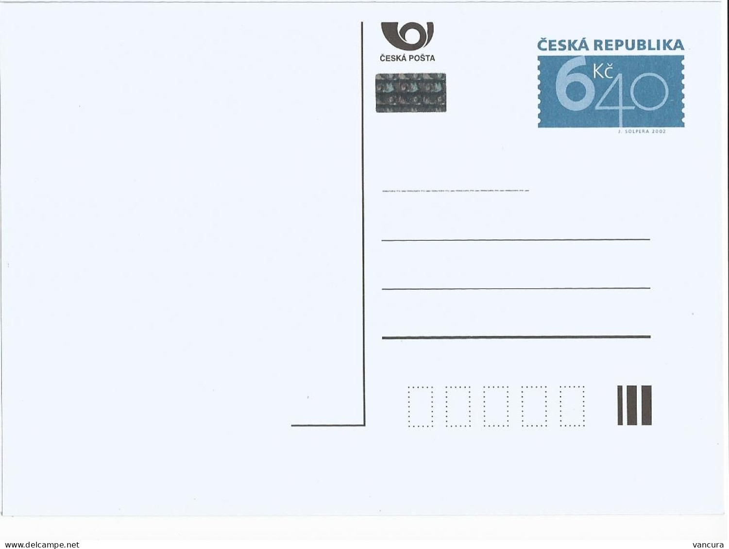 CDV 77 A Czech Republic Solpera Card 2002 - Ansichtskarten