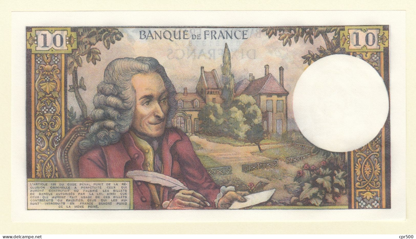 10 Francs VOLTAIRE FRANCE Type 1963 F.62.18 Pr.Neuf - 10 F 1963-1973 ''Voltaire''