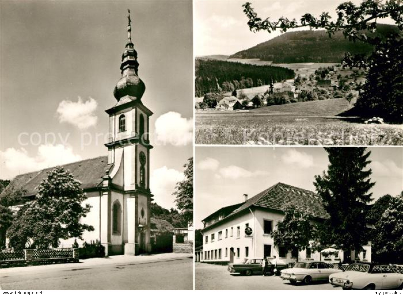 73142900 Moosbronn Wallfahrtskirche Gasthaus Zum Strauss Gesamtansicht Landschaf - Gaggenau