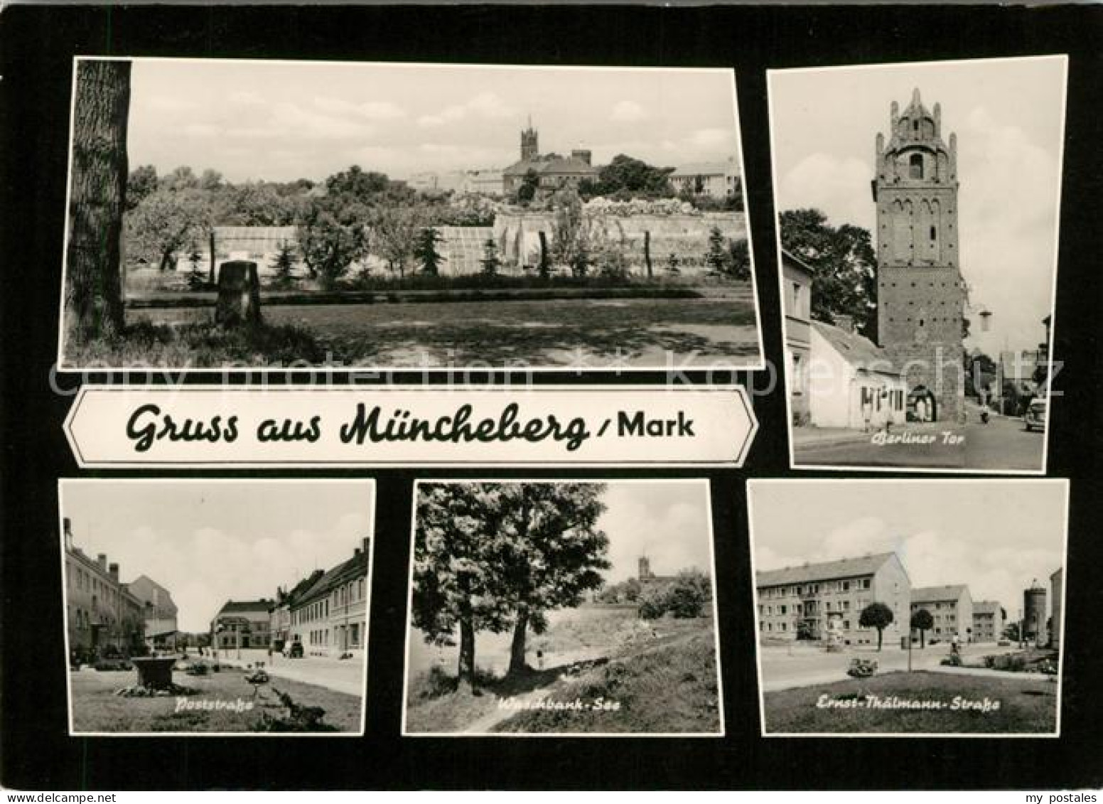 73137939 Muencheberg Berliner Tor Ernst-Thaelmann-Strasse Poststrasse Muencheber - Muencheberg