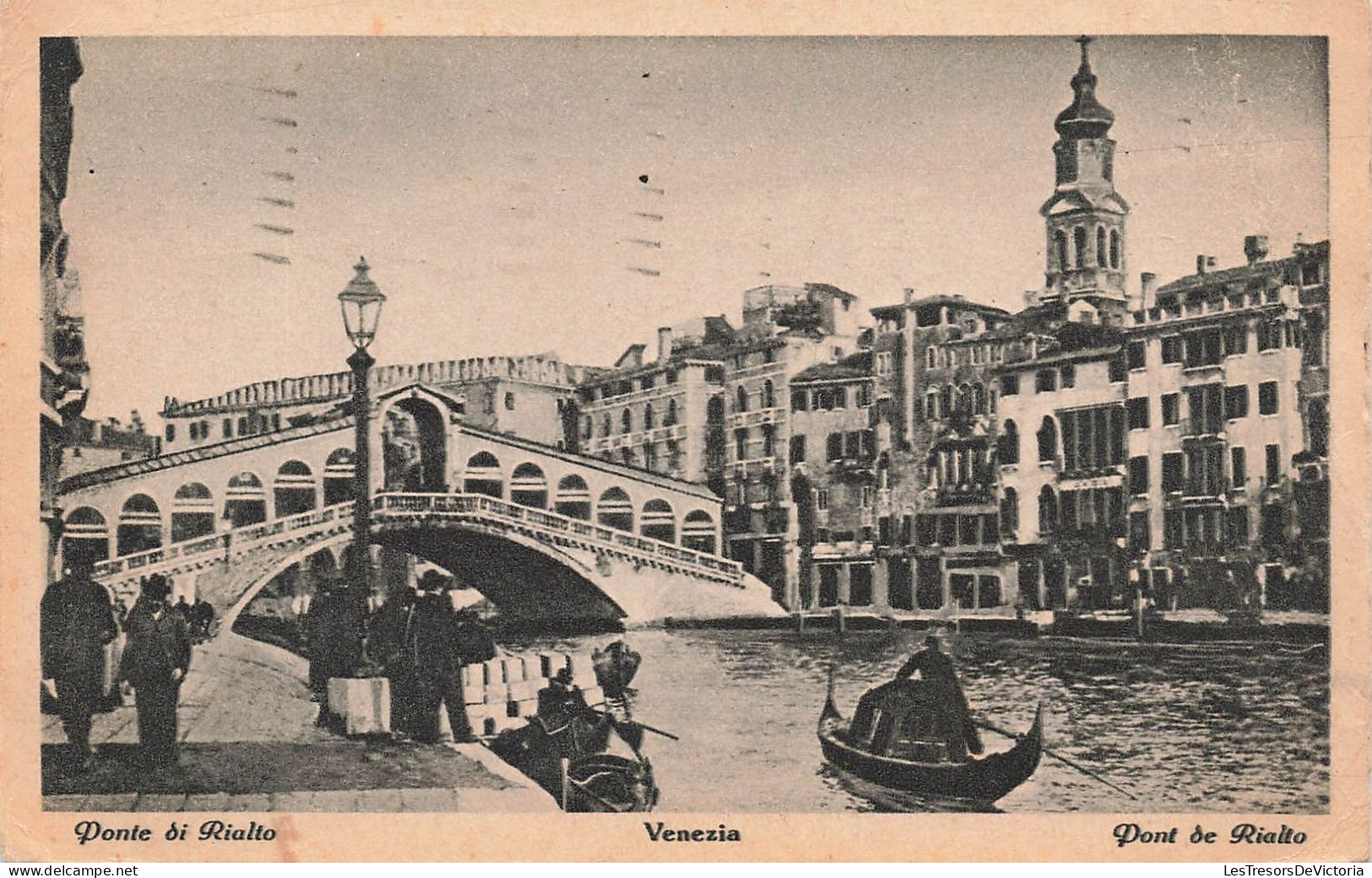 ITALIE - Ponte De Rialto - Venezia - Vue Sur Le Pont De Rialto - Animé - Carte Postale Ancienne - Venezia (Venice)