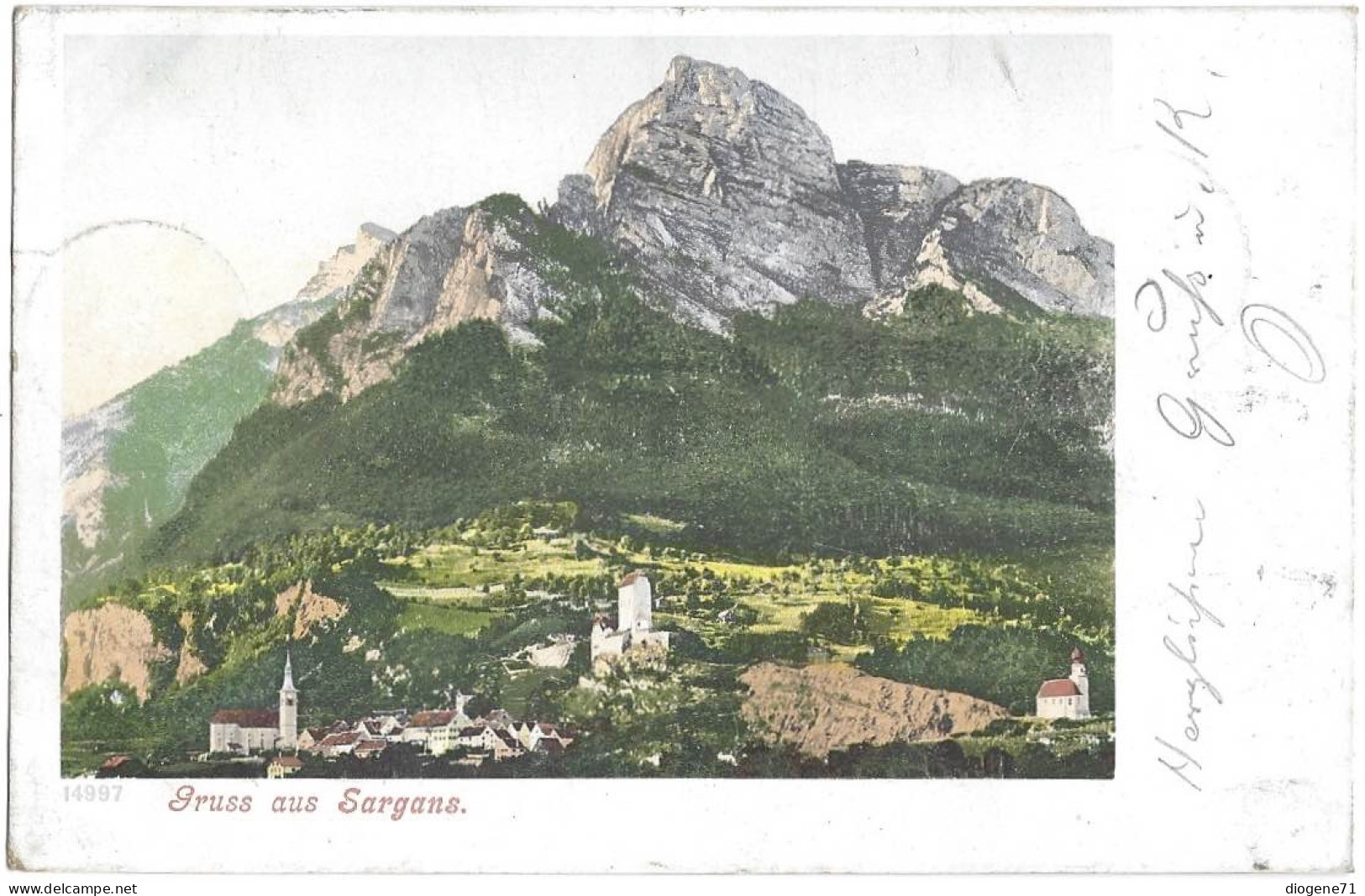 Gruss Aus Sargans 1901 - Sargans