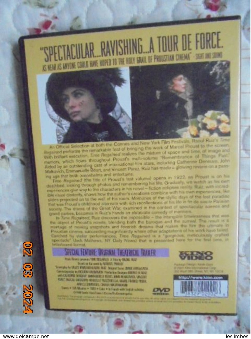 Marcel Proust's Time Regained -  [DVD] [Region 1] [US Import] [NTSC] Raoul Ruiz - Dramma