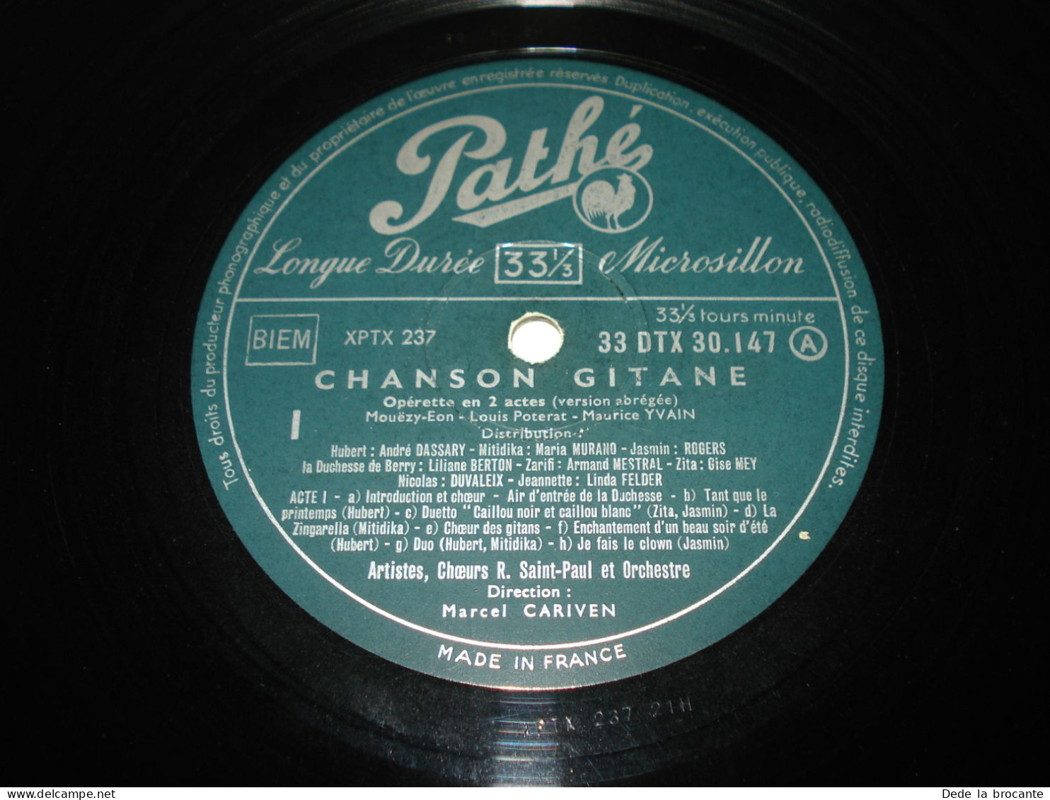 B14 / Maurice Yvain – Chanson Gitane  – LP -  DTX 30147 - Fr  1959  NM/M