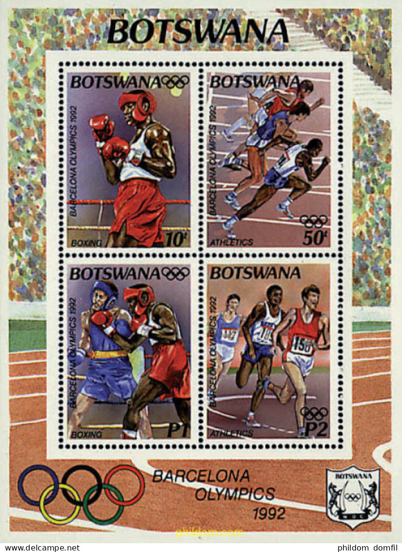 72832 MNH BOTSWANA 1992 25 JUEGOS OLIMPICOS VERANO BARCELONA 1992 - Botswana (1966-...)