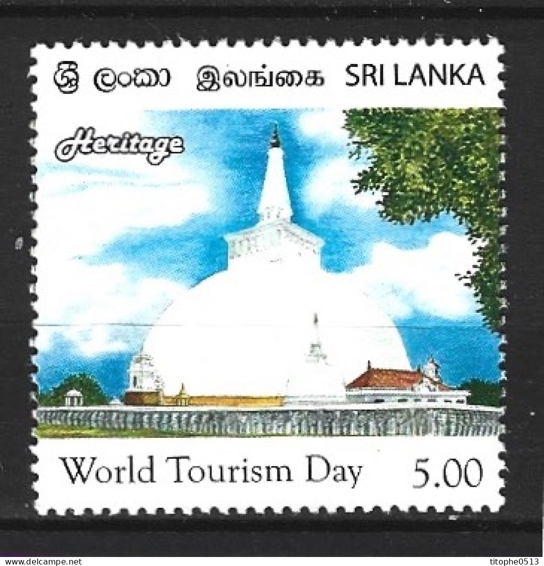 SRI LANKA. N°1802 De 2011. Dagoba De Mirisavatiya. - Boeddhisme