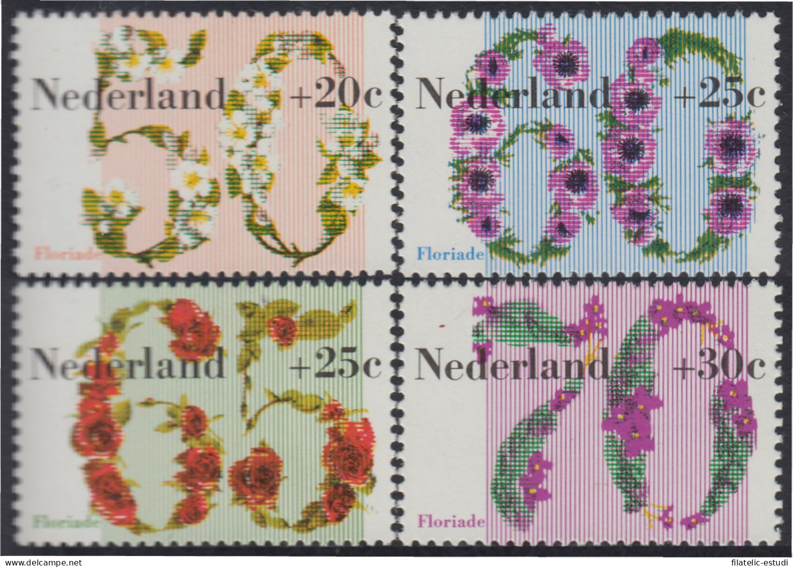 Holanda 1173/76 1982 Floriade 82 Florales MNH - Altri & Non Classificati