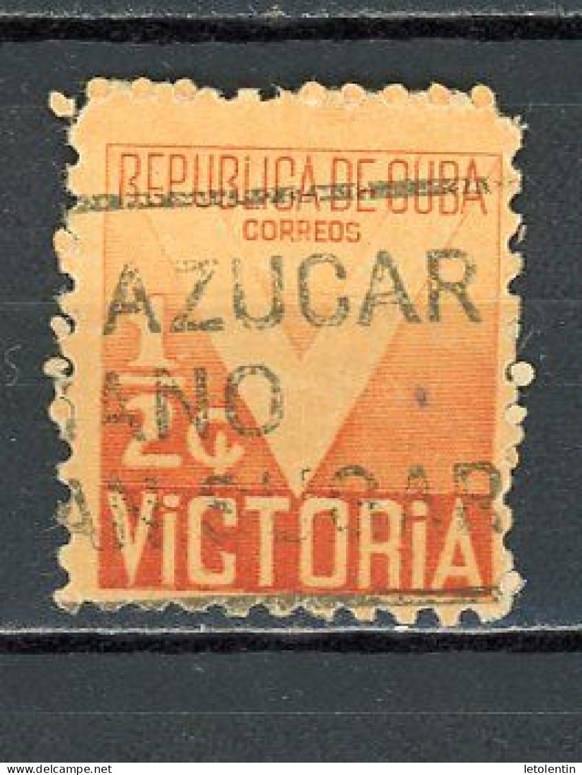 CUBA -  BIENFAISANCE  N°Yt 6 Obli. - Wohlfahrtsmarken