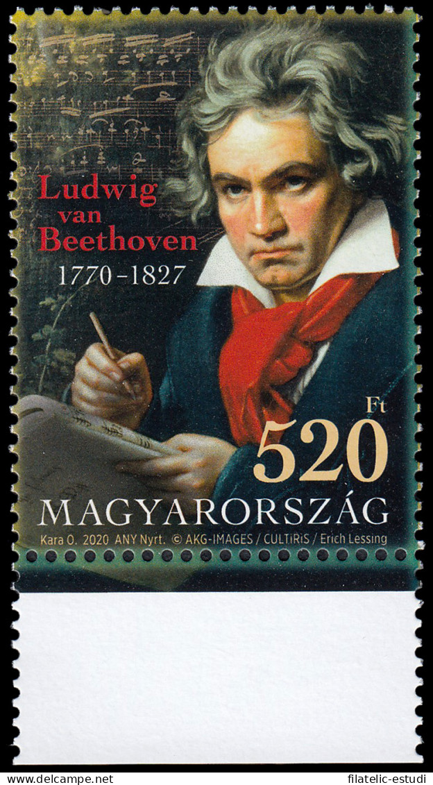 Hungría Hungary 6109 2020 Ludwig Van Beethoven 250 Aniversario MNH - Altri & Non Classificati