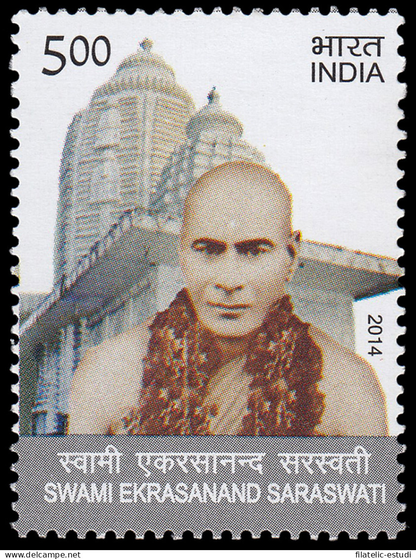 India 2598 2014 Personalidades Swami Ekrasanand Saraswati MNH - Other & Unclassified