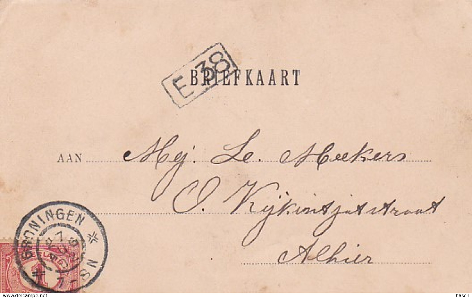 2747	160	Groningen, Stadhuis (poststempel 1902)(zie Hoeken) - Groningen