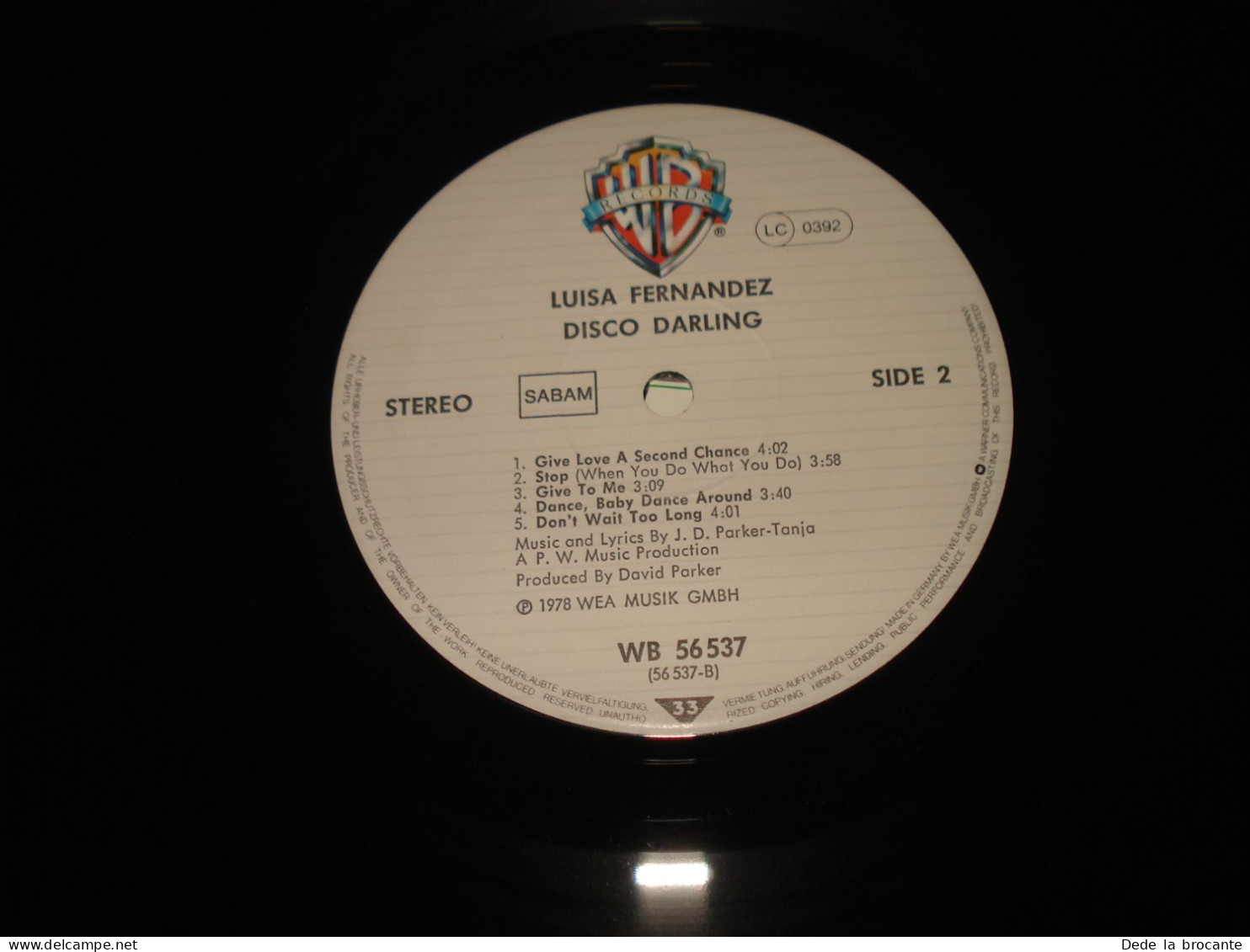 B14 / Luisa Fernandez – Disco Darling - LP -  WB 56 537 - Be  1978 M/EX - Disco & Pop