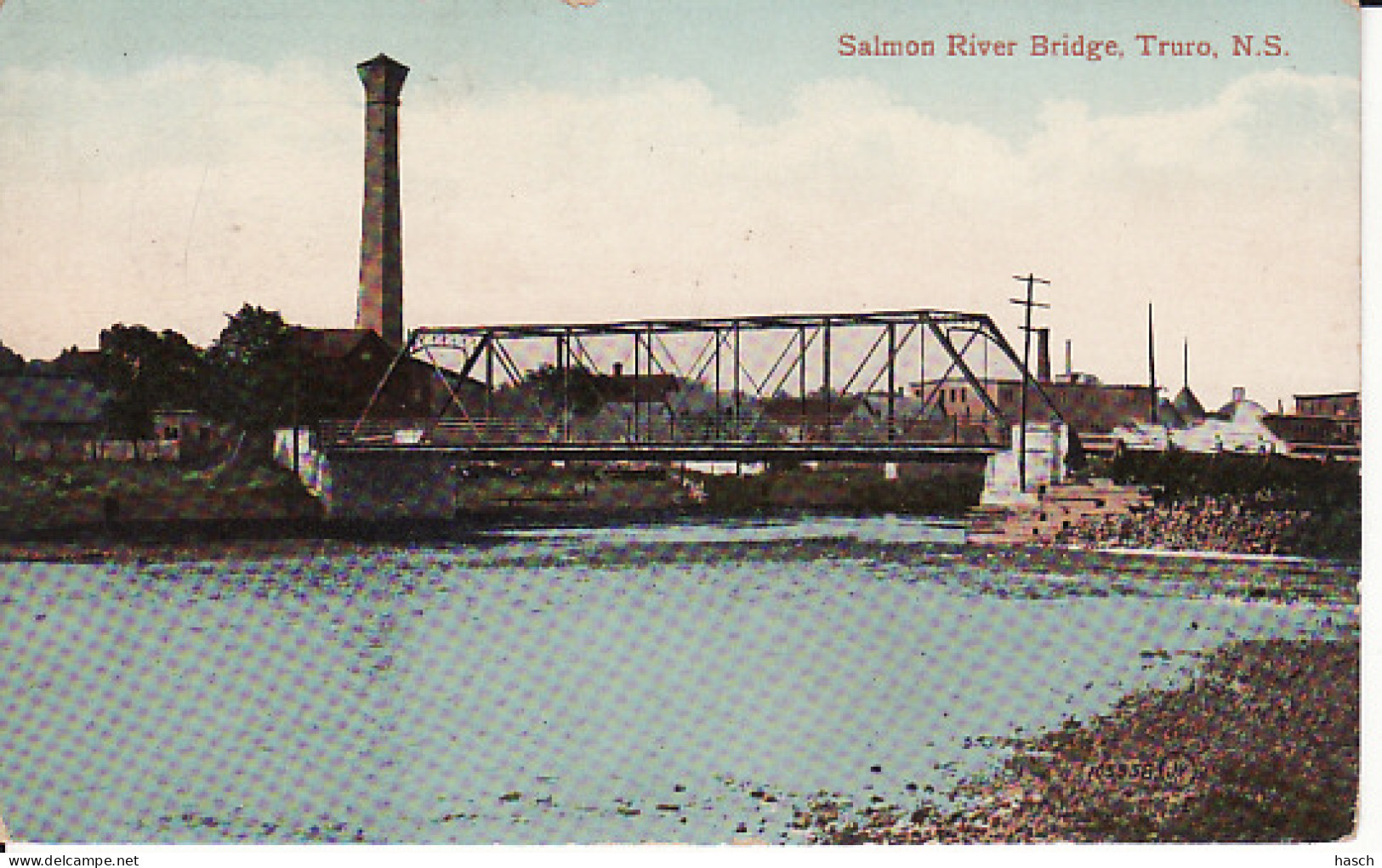 2785	110	Canada, Salmon River Bridge Truro 1914 (see Corners)  - Other & Unclassified