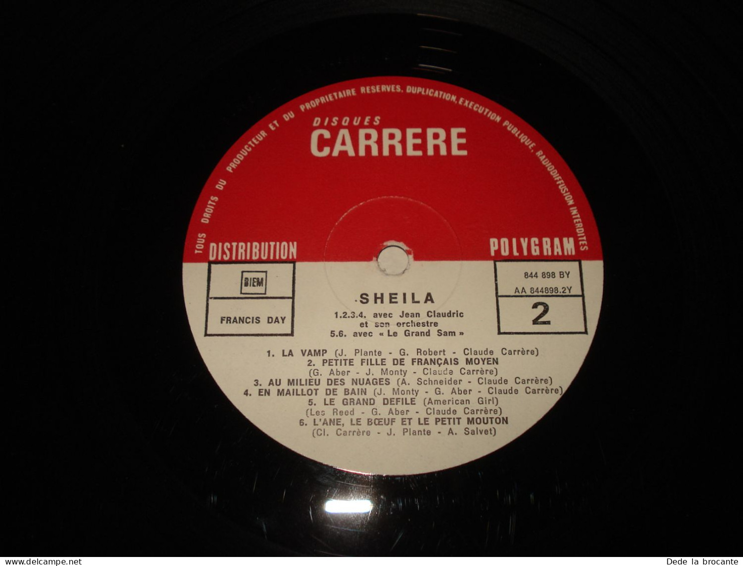 B14 / Sheila – Long Sera L'hiver – Carrere – 844.898 BY - Fr 1968  EX/EX - Disco, Pop