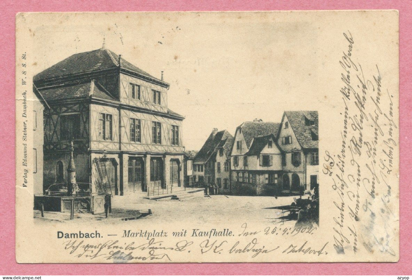 67 - DAMBACH - Marktplatz Mit Kaufhalle - Place Du Marché - Dambach-la-ville