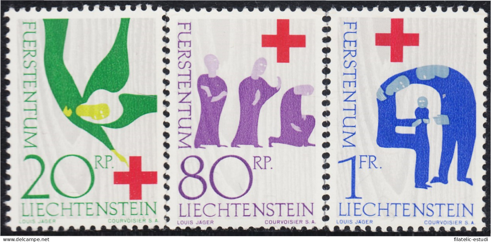 Liechtenstein 378/80 1963 100 Años De La Cruz Roja MNH - Other & Unclassified