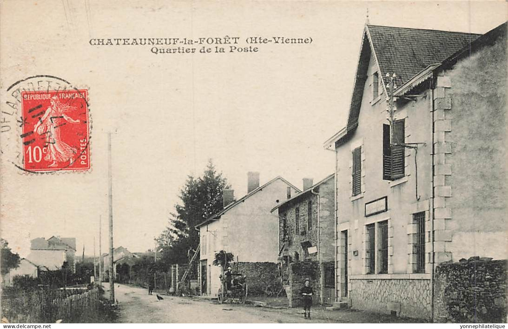 87 - HAUTE-VIENNE - CHATEAUNEUF-LA FORET - Quartier De La Poste - Animation - 10240 - Chateauneuf La Foret