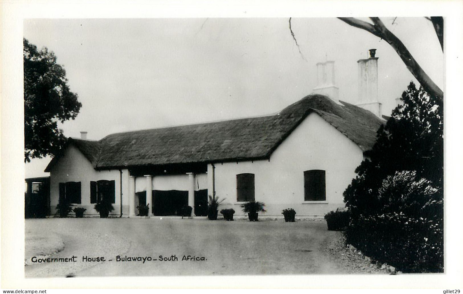 BULAWAYO, ZIMBABWE - GOVERNMENT HOUSE - CANADIAN PACIFIC CRUISE - REAL PHOTO -  ASS. SCREEN NEWS - - Zimbabwe