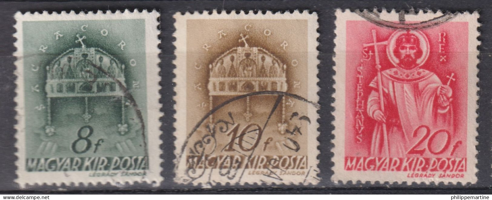 Hongrie 1941-42 - YT 582 - 583 Et 585 (o) - Oblitérés