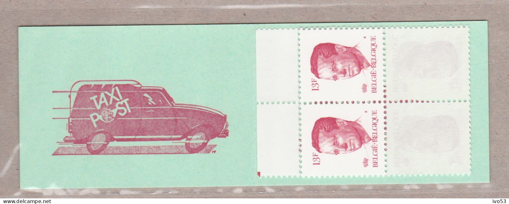 1986 B18** Postzegelboekje Taxipost.OBP 40 Euro. - Sin Clasificación
