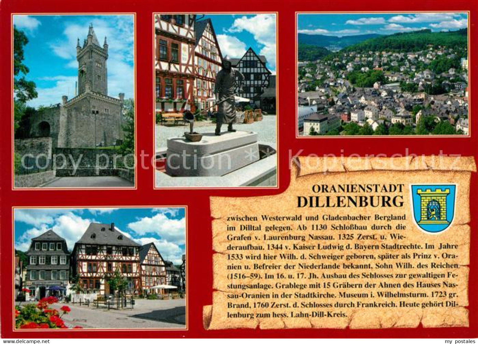 73047823 Dillenburg Burg Marktplatz Denkmal Dillenburg - Dillenburg