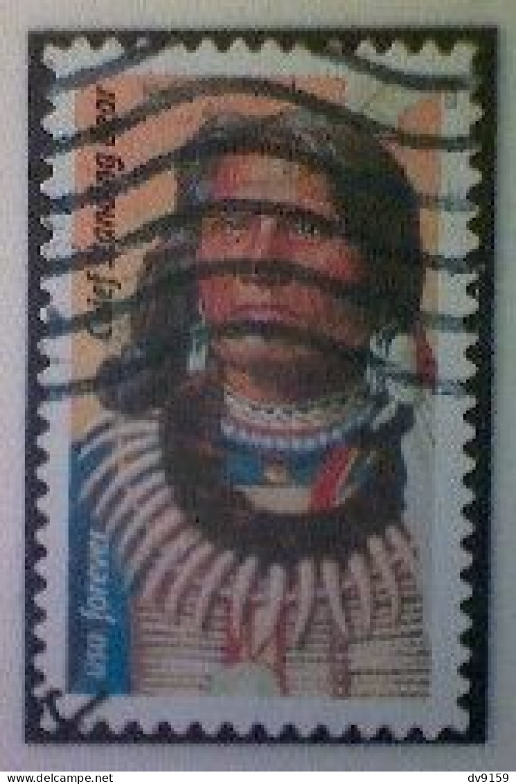 United States, Scott #5798, Used(o), 2023, Chief Standing Bear (66¢), Multicolored - Usados