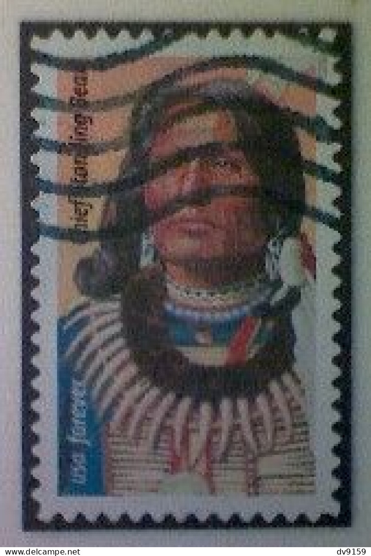 United States, Scott #5798, Used(o), 2023, Chief Standing Bear (66¢), Multicolored - Gebruikt