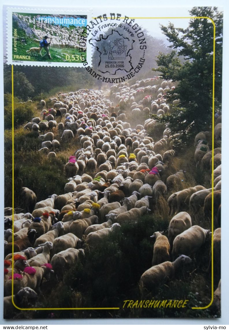 Carte Maximum 3890 La Transhumance Obl 1er Jour - Sonstige & Ohne Zuordnung