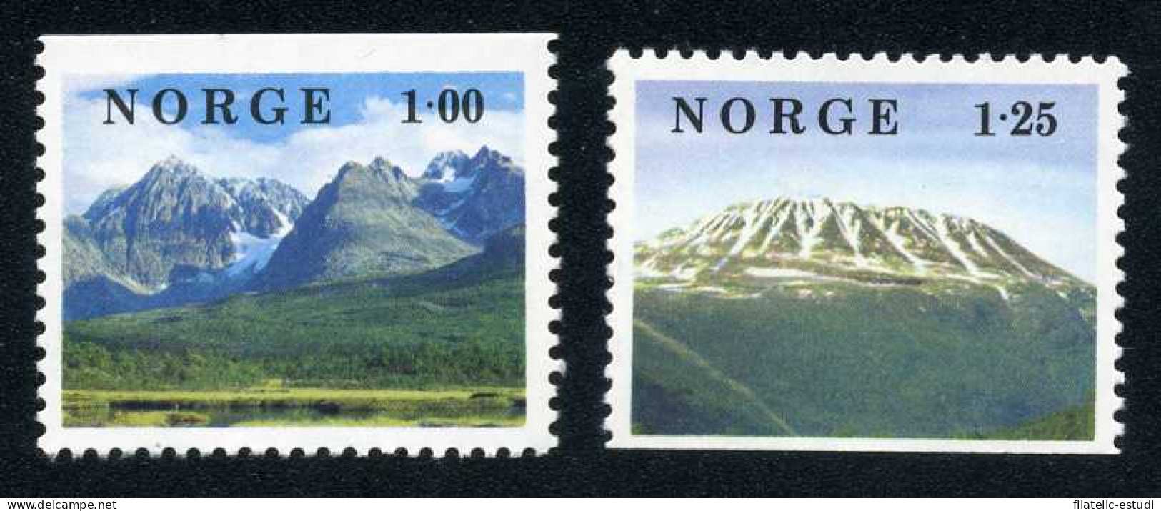 VAR1/S Noruega Norway  Nº 727/28   1978  Paisajes Noruegos Procedente De Carne - Other & Unclassified