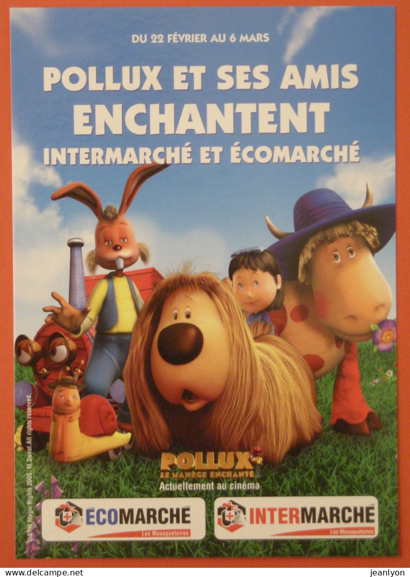 POLLUX - LE MANEGE ENCHANTE - Pollux, Azalée La Vache, Flappy Le Lapin, Ambroise Escargot .../ Film Enfant - Carte Pub - TV-Reeks