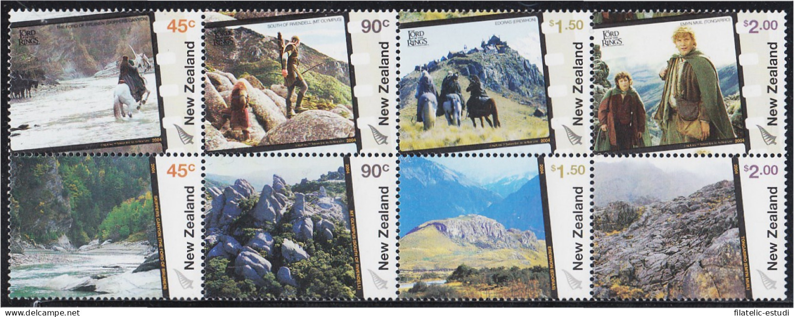 Nueva Zelanda New Zealand 2092/99 2004 Cine El Señor De Los Anillos MNH - Autres & Non Classés