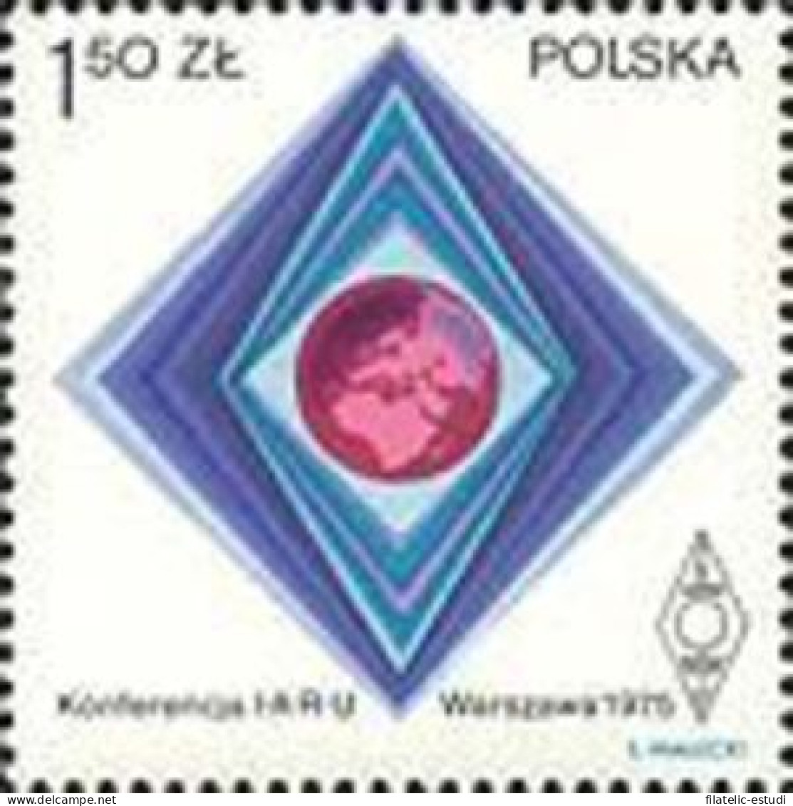 VAR2/S Polonia Poland  Nº 2207   1975  Conferencia Inter. De Radio-aficionados - Other & Unclassified
