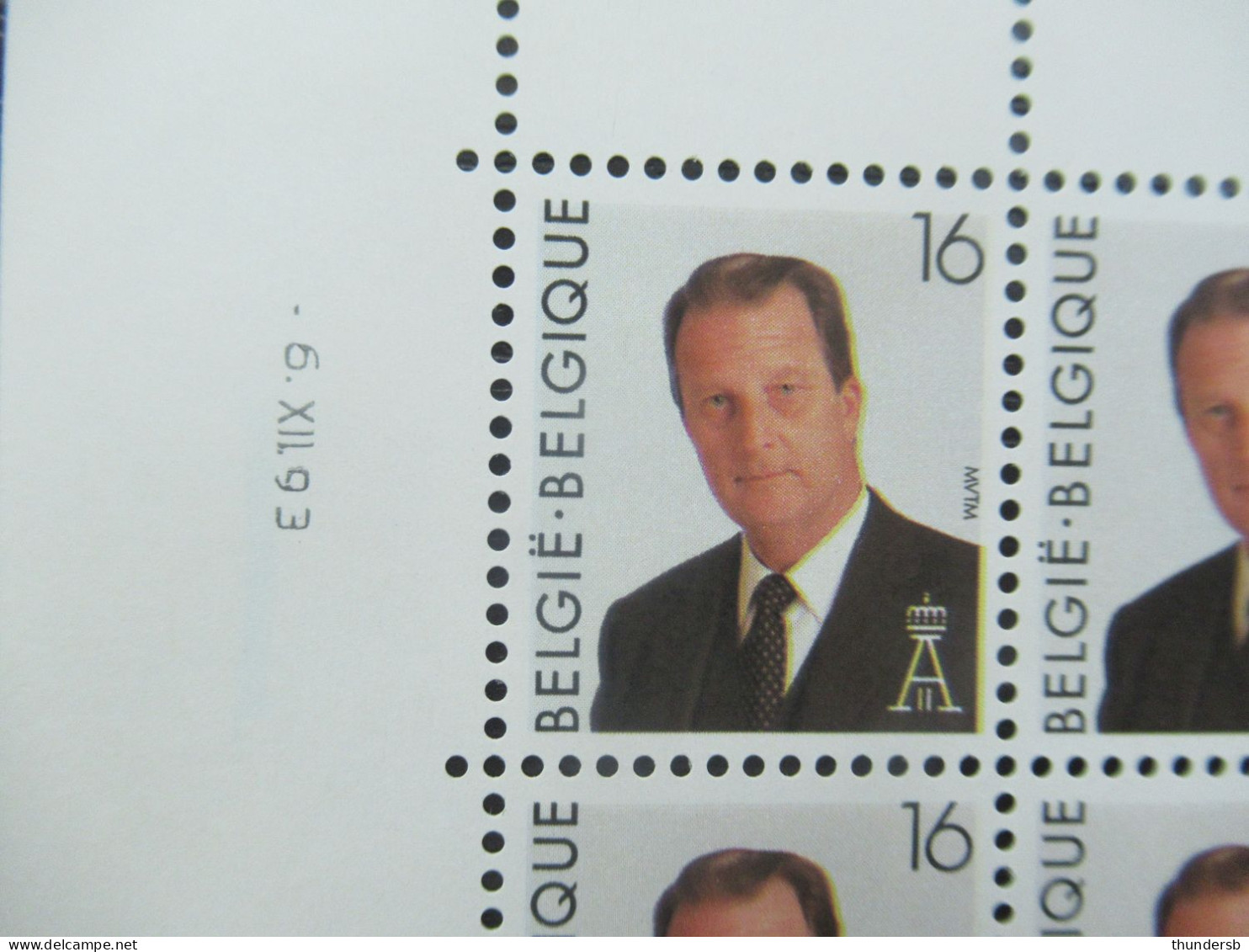 2532 - Postfris ** - Drukdatums En Volledige Set Plaatnummers - 1993-2013 Rey Alberto II (MVTM)