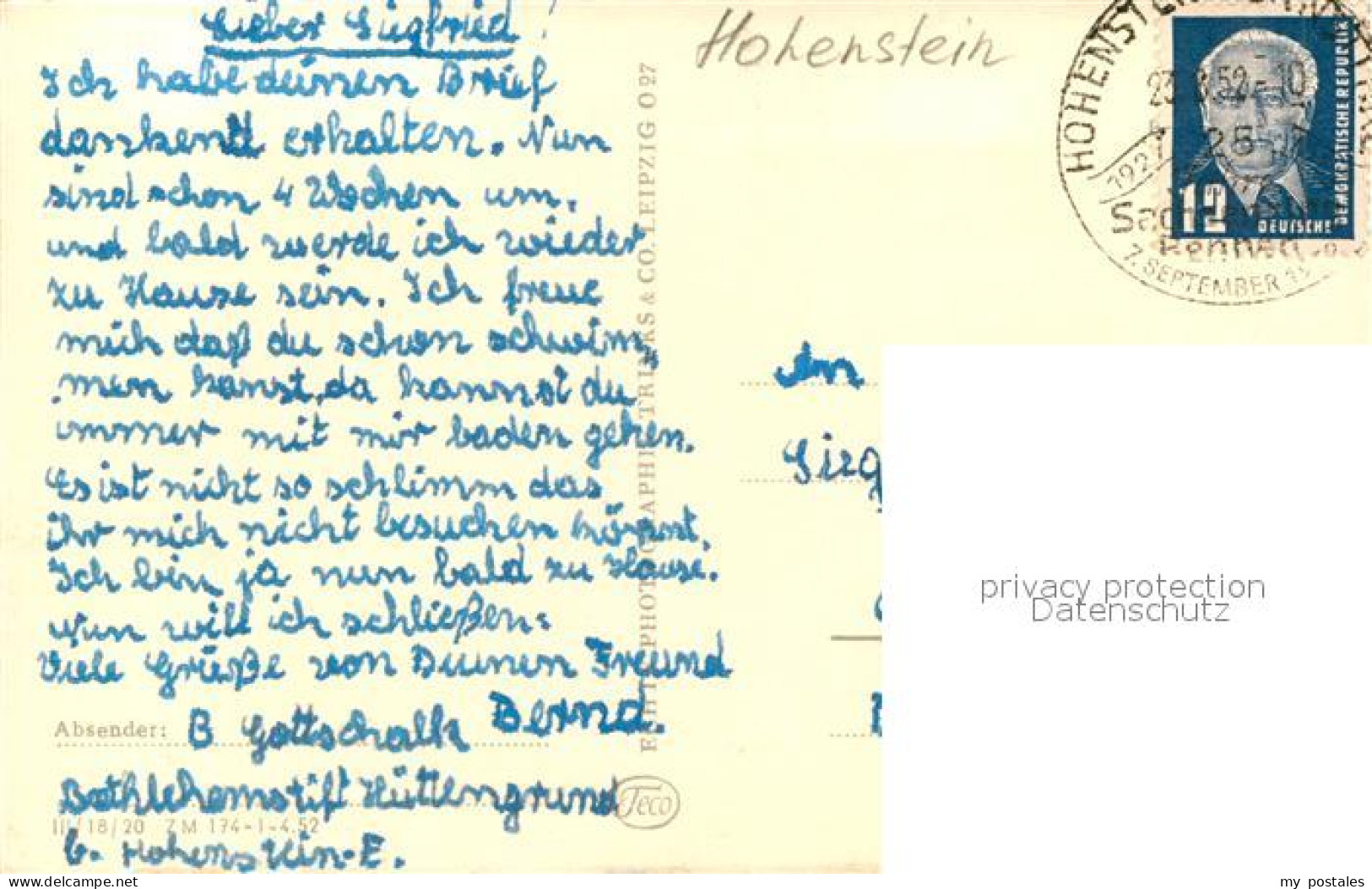 73045198 Hohenstein-Ernstthal Teilansicht Hohenstein-Ernstthal - Hohenstein-Ernstthal