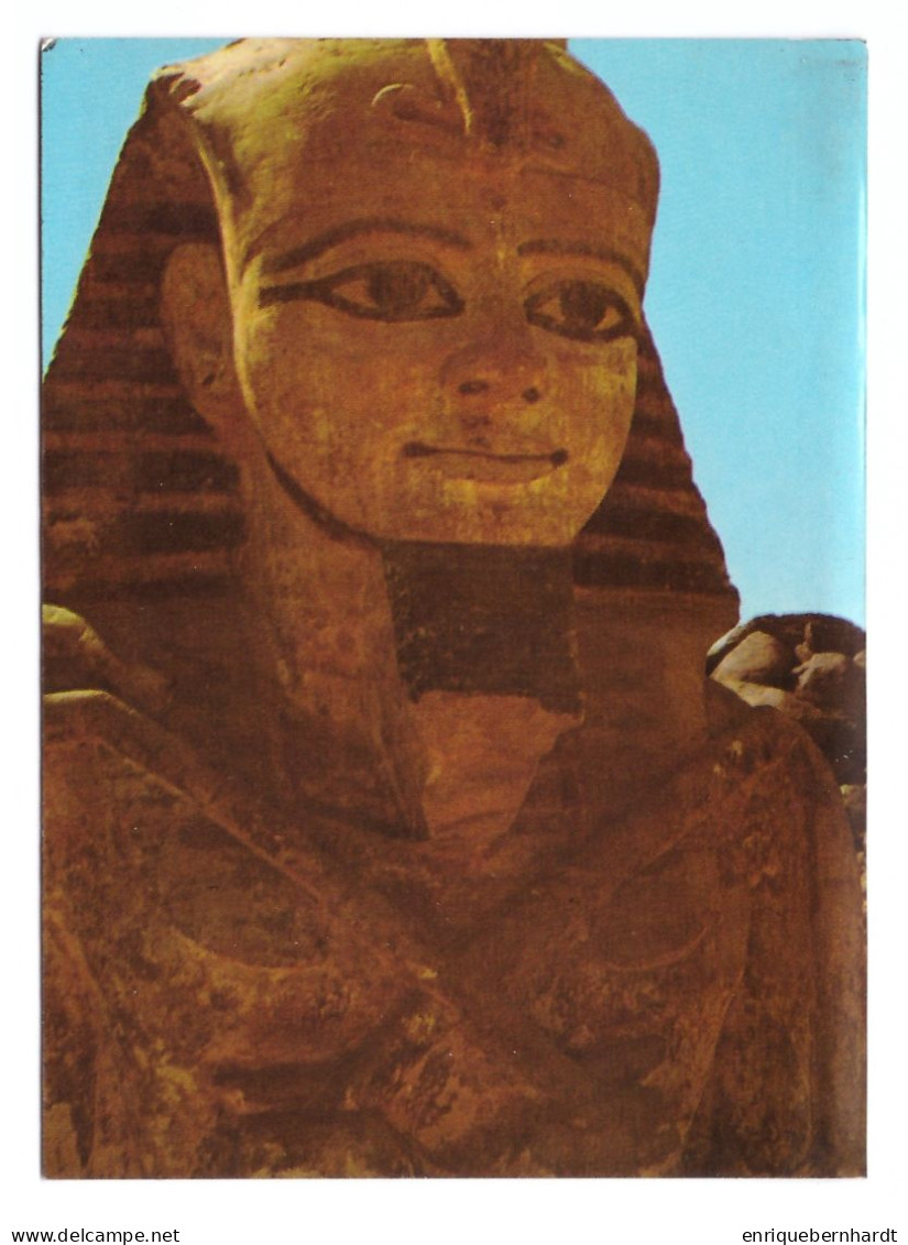 EGYPT // OSIRIS PILLAR FROM PTAH TEMPLE AT GERF HUSSEIN REPRESENTING RAMSES II AS A GOD - Sphinx
