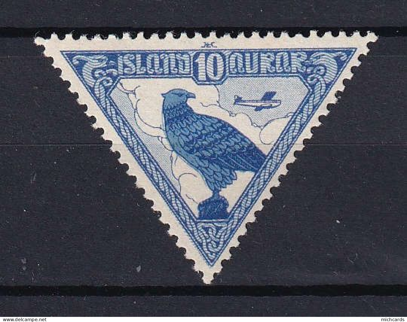 172 ISLANDE 1930 - Y&T A 3 (triangle) - Oiseau Rapace - Neuf ** (MNH) Sans Charniere - Airmail