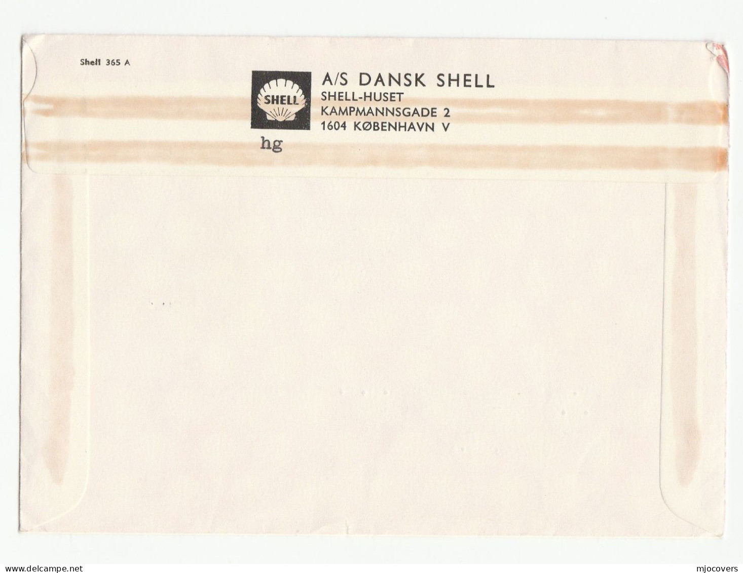 SHELL OIL To BP OIL 1968 Denmark Cover With LETTER Energy Petrochemicals Fdc Stamps - Erdöl