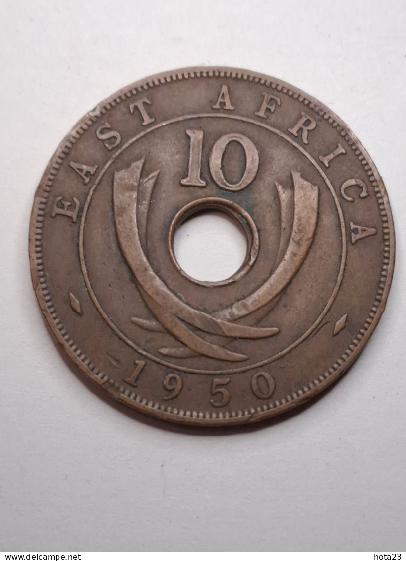 EAST AFRICA 10 CENTS 1950 KM # 34 F-VF. - British Colony