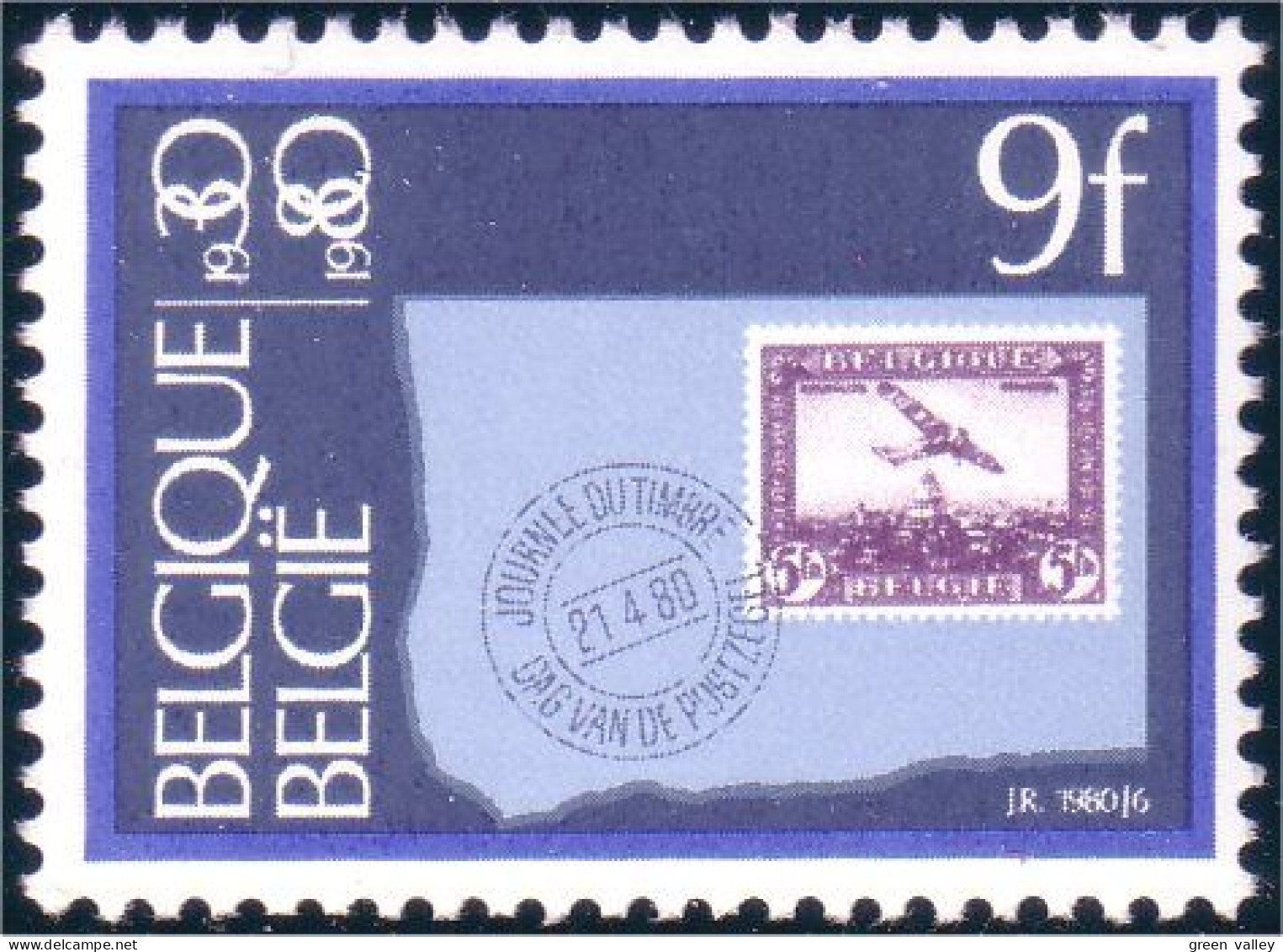 198 Belgium Journée Timbre Stamp Day MNH ** Neuf SC (BEL-427) - Giornata Del Francobollo