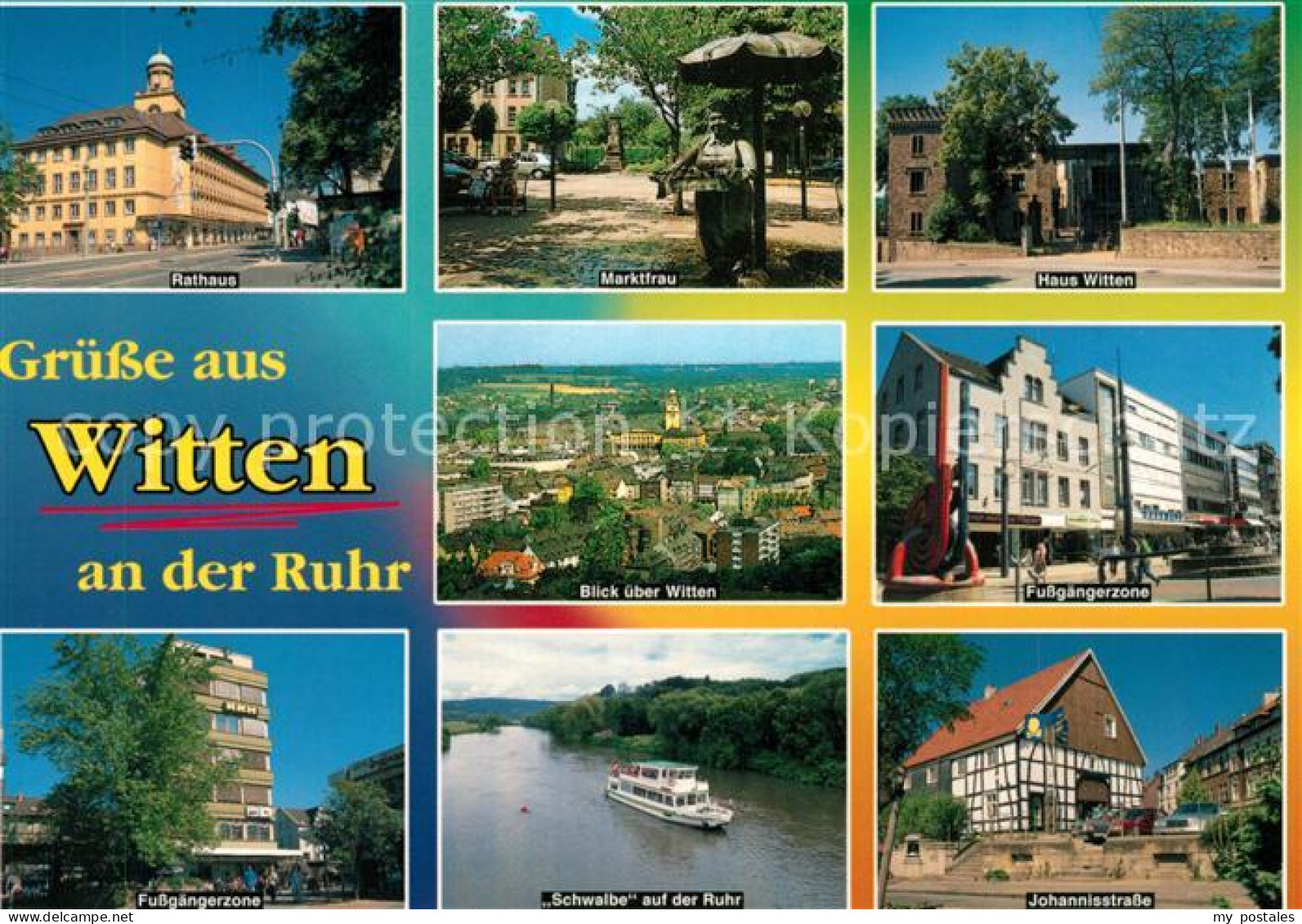 73175840 Witten Ruhr Rathaus MS Schwalbe Johannisstrasse Marktfrau Haus Witten W - Witten