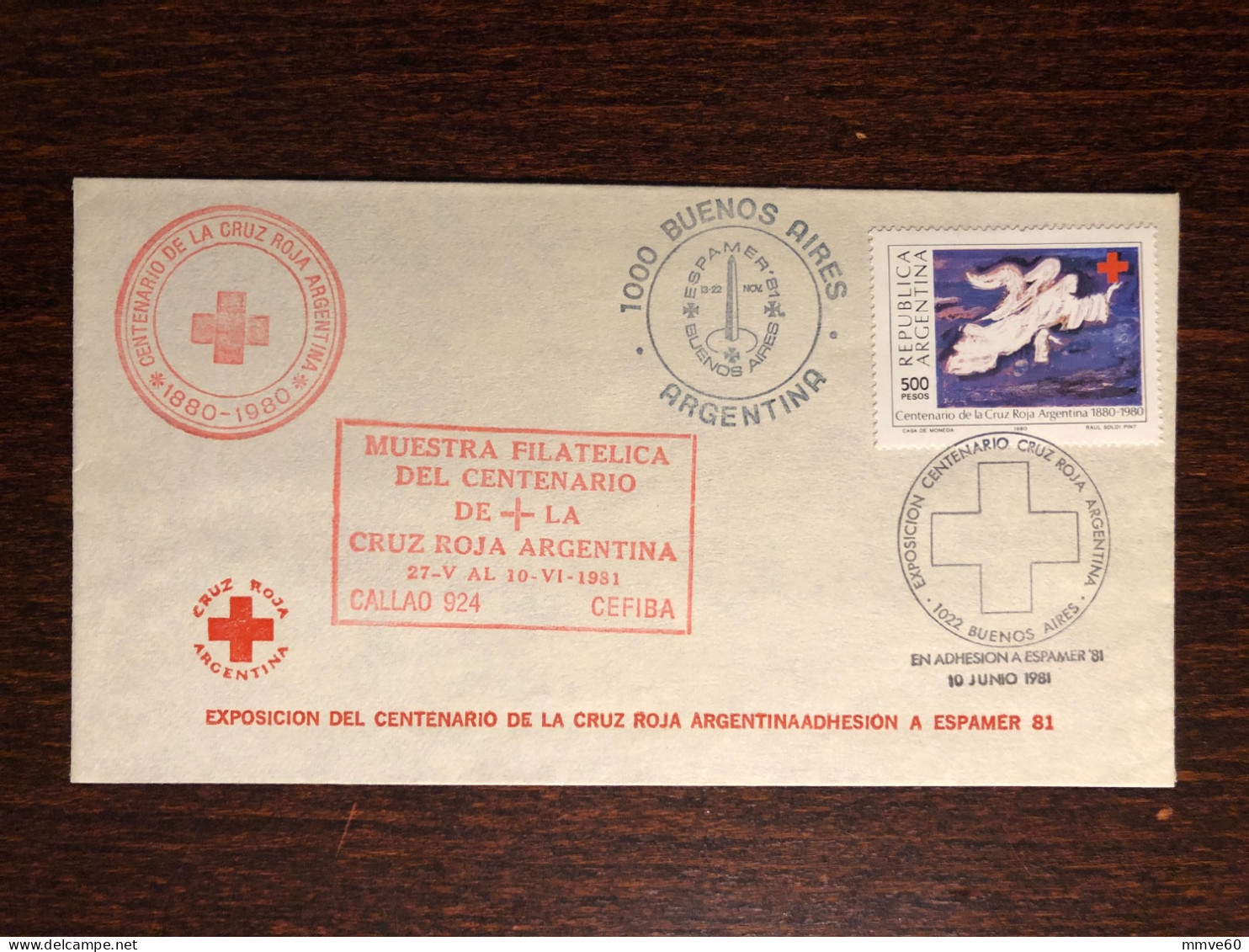 ARGENTINA FDC COVER 1980 YEAR RED CROSS HEALTH MEDICINE STAMPS - FDC