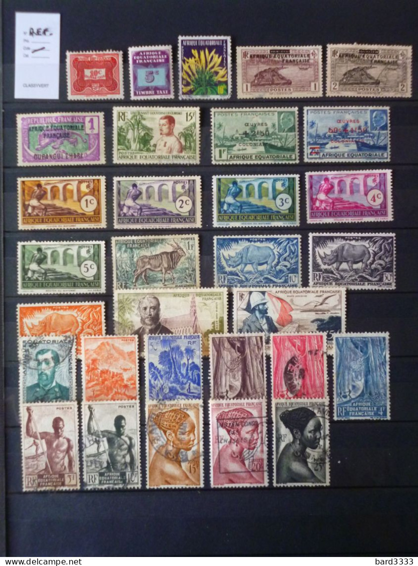 Timbres France Oblitérés Anciennes Colonies A.E.F. - Used Stamps