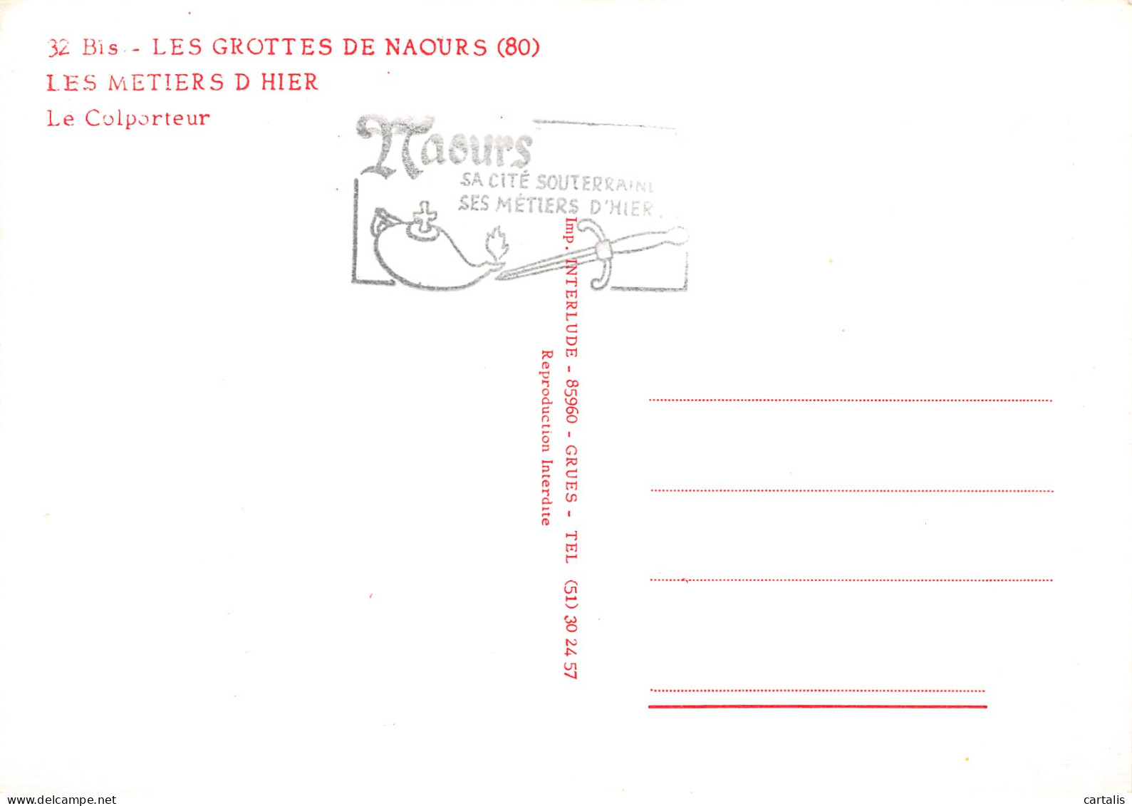 80-NAOURS LES GROTTES-N°3931-D/0071 - Naours