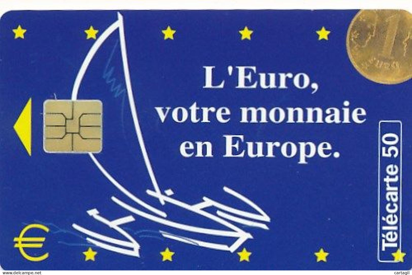 Télécarte France (05/97) L'Euro, Votre Monnaie En Europe (visuel, Puce, état, Unités, Etc Voir Scan) + Port - Unclassified