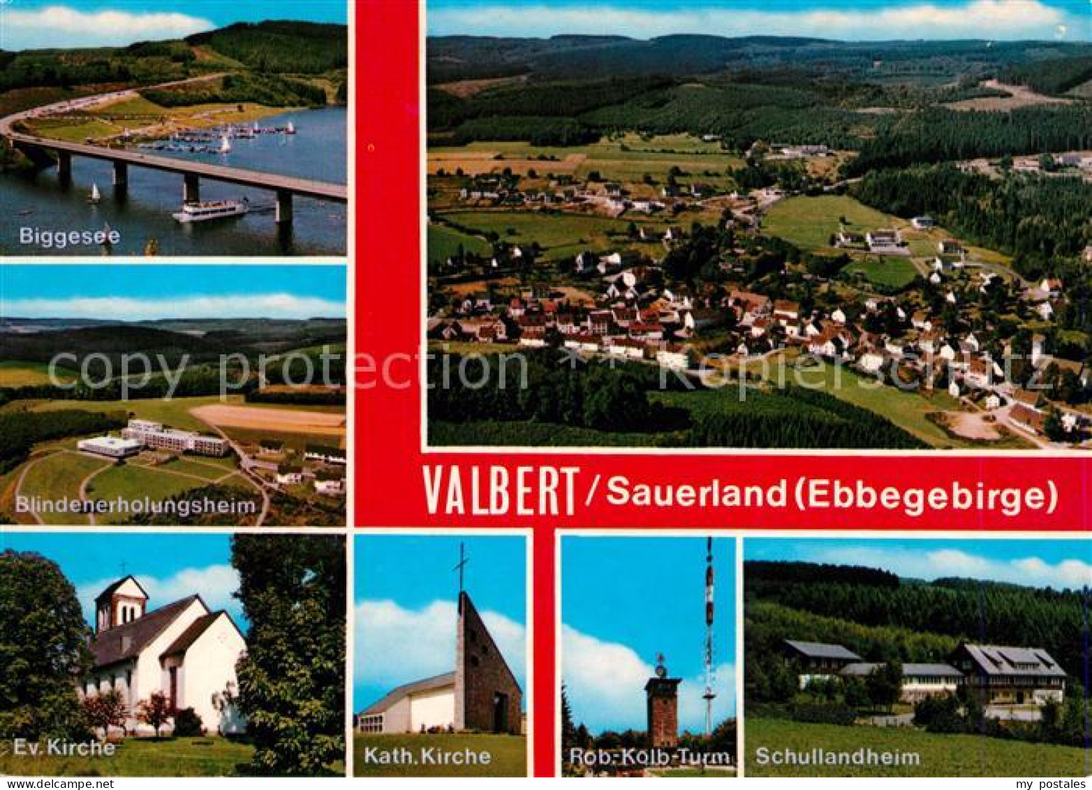 73168023 Valbert Biggesee Blindenerholungsheim Kirchen Robert Kolb Turm Schullan - Meinerzhagen