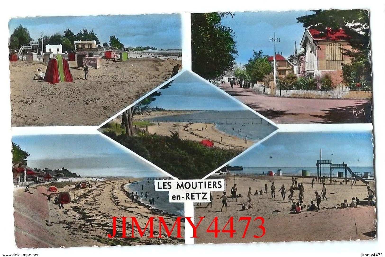 CPSM - Les Moutiers-en-Retz En 1958 - Les Plages Et L'Avenue - N° 557 - Edit. F. Chapeau Nantes - Les Moutiers-en-Retz