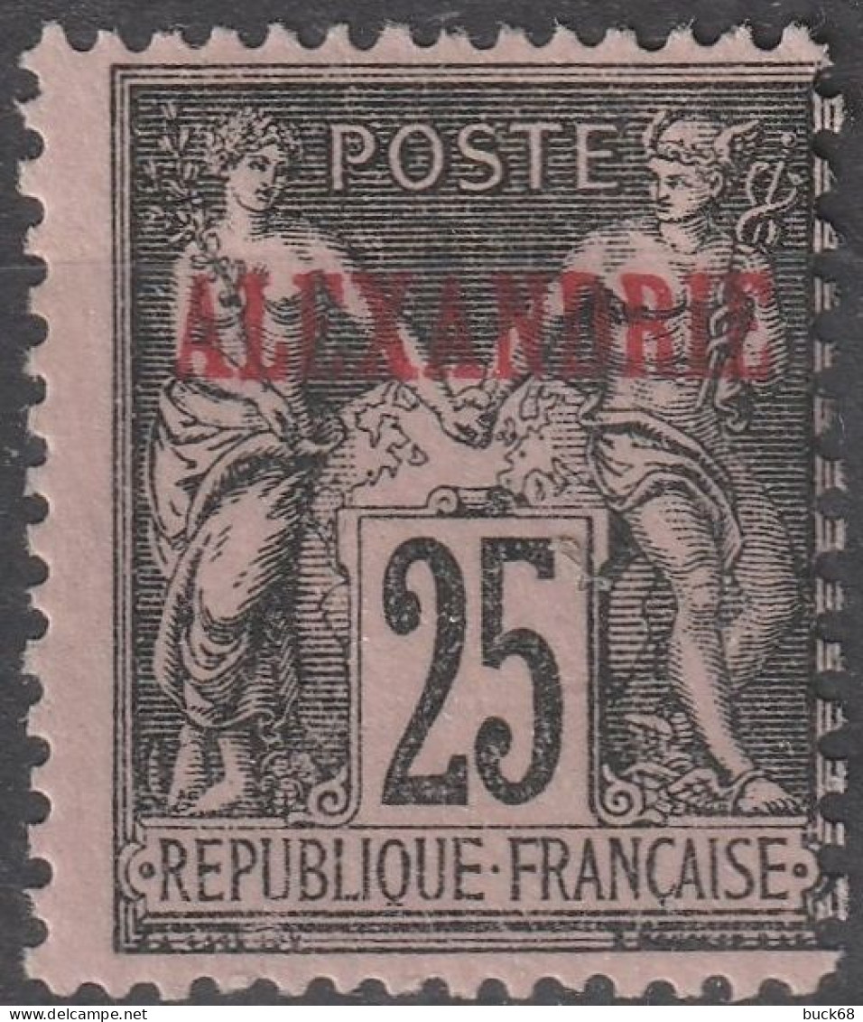 ALEXANDRIE Poste  11 (*) MNG Type Paix Et Commerce (sans Gomme) 1899-1900 [ColCla] - Neufs