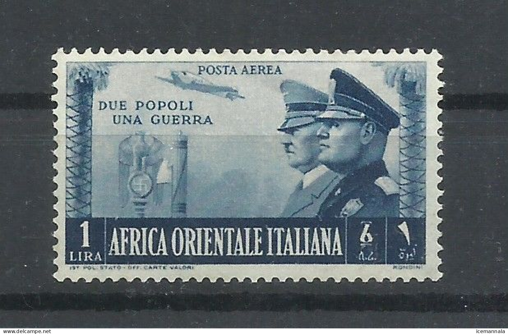 AFRICA  ORIENTAL  YVERT  AEREO  21  MH  * - Africa Orientale Italiana
