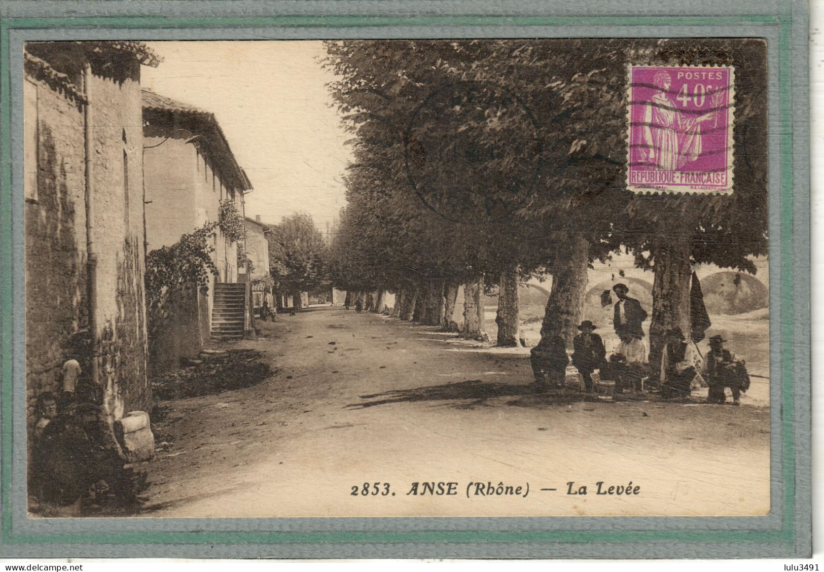 CPA (69) ANSE - Aspect De La Levée En Bord De Saône - Années 30 - Anse