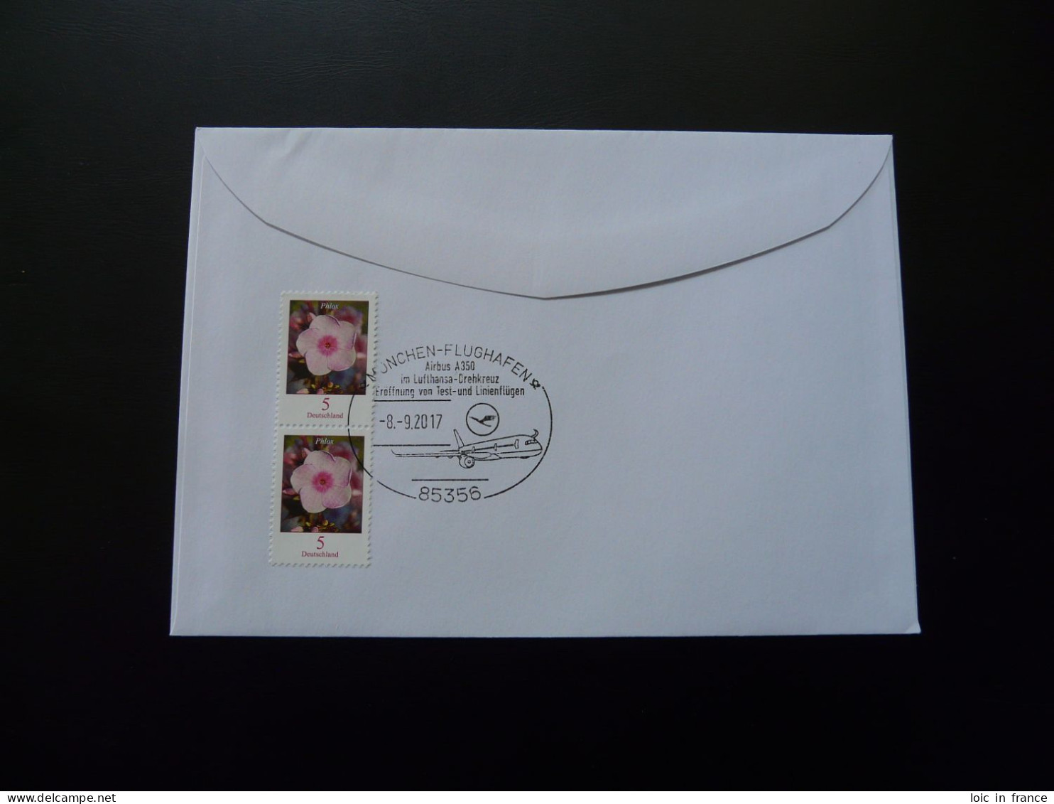 Lettre Premier Vol First Flight Cover Budapest Hungary To Munchen Airbus A350 Lufthansa 2017 - Lettere